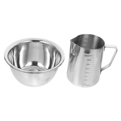 OUNONA 1set Candle Melting Pot Wax Heating Tool for Diy Beauty Bowl Nonstick Surface for Salons Spas