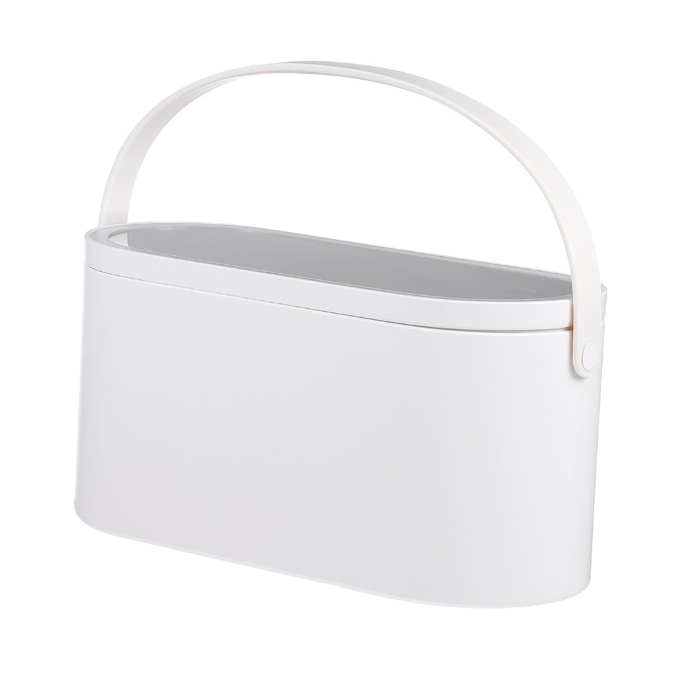 Ipetboom Multipurpose Led Lighted Makeup Mirror and Cosmetic Organizer Case Portable Travel Cosmetic Storage for Business Trips and Outdoor Activities Design