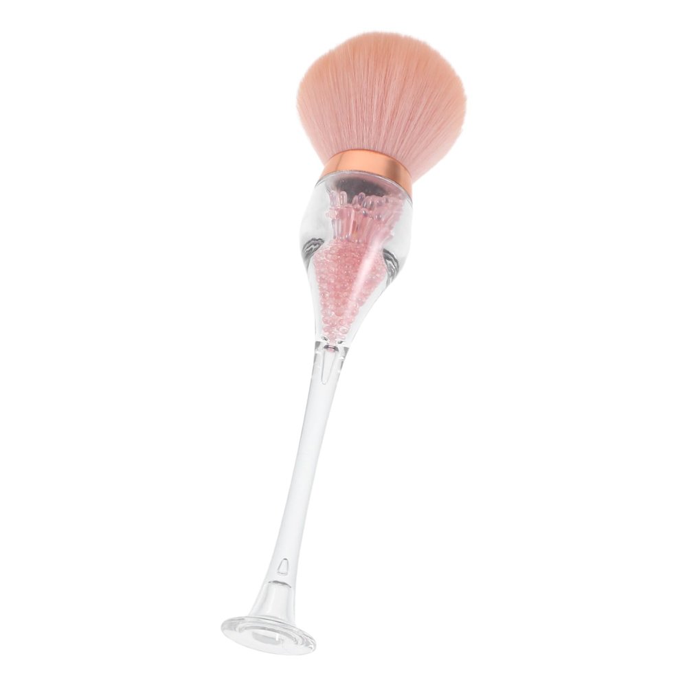 Healeved Soft Bristle Nail Dust Brush for Nail Art Makeup Cleaning Long Handle Design Multifunctional Tool for Powder Removal and Elegant Appearance