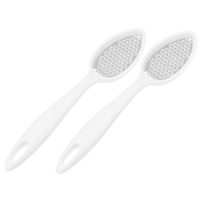DECORNIJIA 2pcs Foot Rasp Pedicure File Ergonomic Remover for Smooth Feet for Home Travel Removes Hard Skin and Calluses Compact Design for Easy Storage