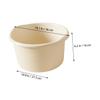 ARTIBETTER Plastic Foot Bath Basin for Home Soaking Herbal Foot Soak Tub Lightweight and Easy to Store for Relaxation and Self-care view 2