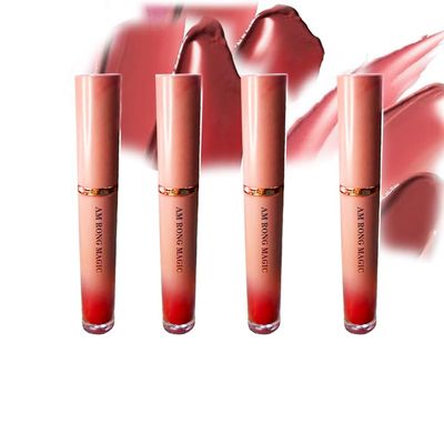 AM RONG MAGIC 4 Pcs Lip Gloss Collection, Shimmery Lip Glosses for Women and Girls, Long Lasting Lip Gloss Set with Rich Varied Colors, Bold to Neutral Lipstick