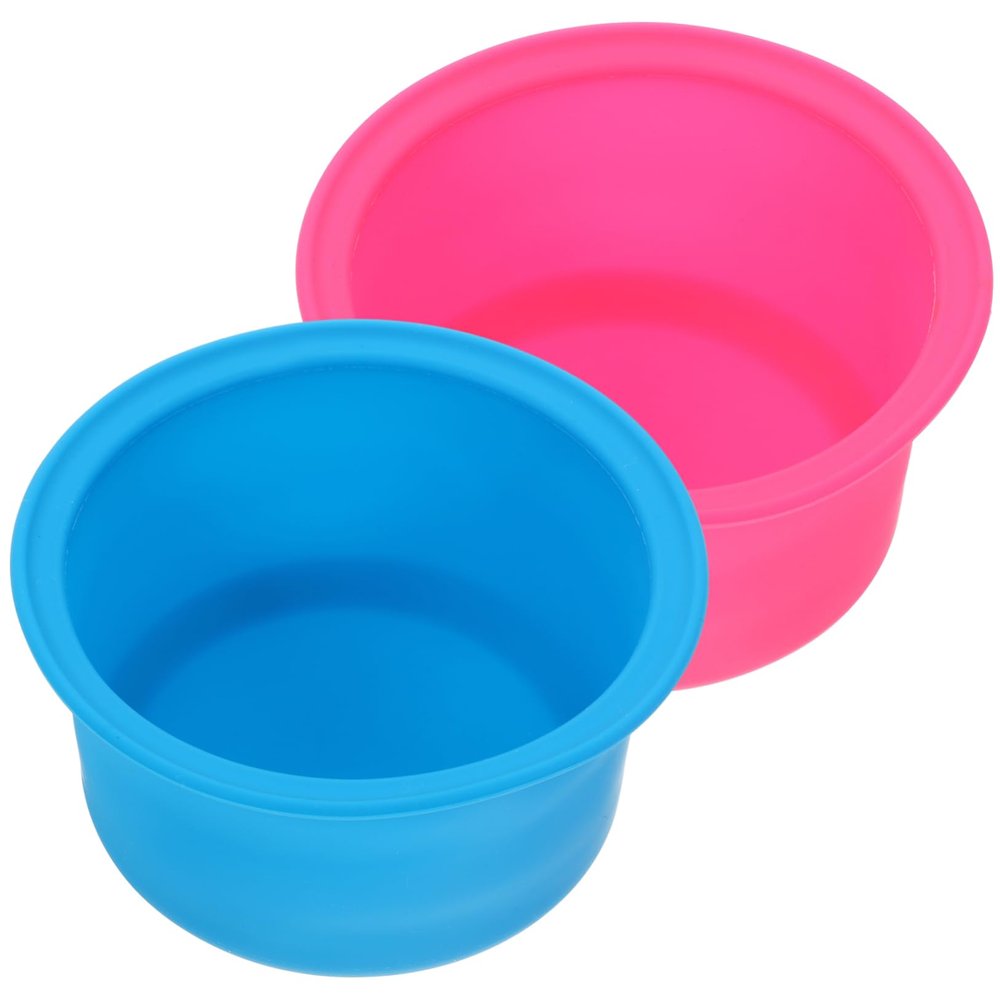 Angoily 2pcs Silicone Wax Melting Pot Professional Wax Warmer Replacement Dish for Heater