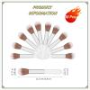 10 Pcs Fluffy Makeup Foundation Brushes Set  Portable Blending Makeup Powder Brushes and Eyeshadow Brushes, Non Disposable Travel Makeup Brushes for All Face Makeup & Foundation view 2