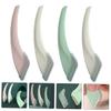 Healvian Crescent Moon Portable Eyebrow Trimmer Set 4 Pieces for Women Compact Hair Removal Tool for Precise Eyebrow Shaping Travel-Friendly Beauty Essential Random Color view 4