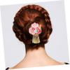 Didiseaon Japanese Style Hairpin Handmade Floral Barrette Pink Hair Clip for Women Headdress Accessory Decor view 4
