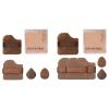 4/6 Pcs Finger Powder Puff Wet Dry Makeup Puff Chocolate Biscuit Powder Puff Beauty Makeup Tool Small Makeup Sponge view 4