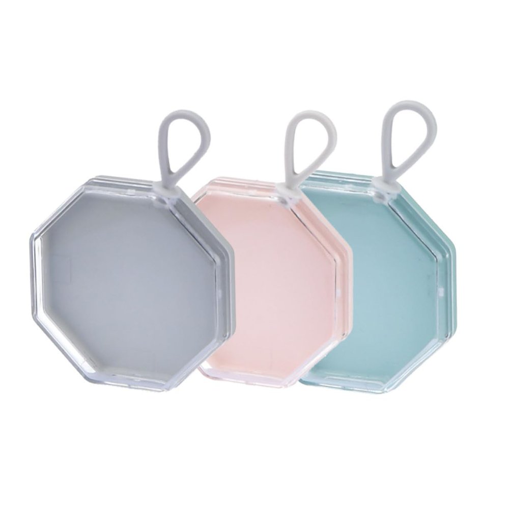 Mobestech 9pcs Makeup Puff Storage Box Portable Powder Puff Container Holder Travel-friendly Organizing Case