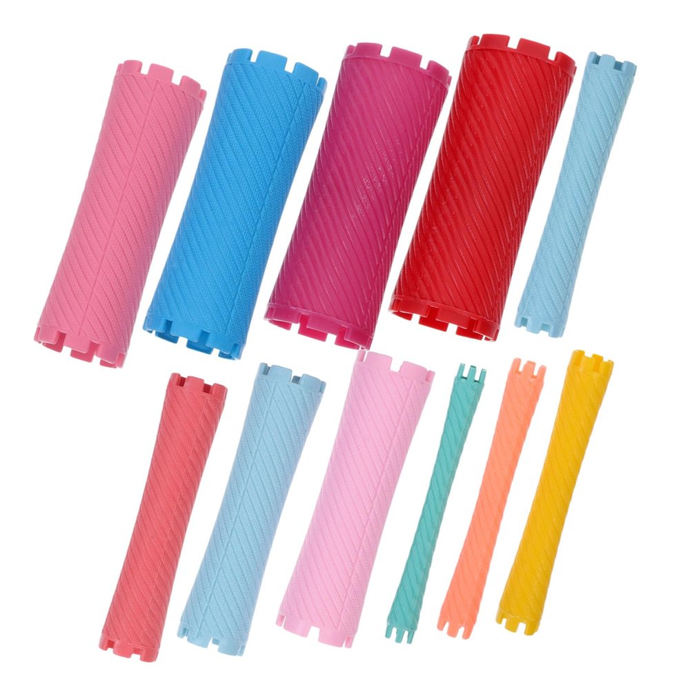 Didiseaon 100pcs Perm Iron Hair Perm Kit Hair Rollers Self Grip Jumbo Hot Rollers for Women Men Girls