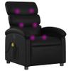 KCCKOM Massage Recliner Chair Black Faux Leather Armchairs view 2