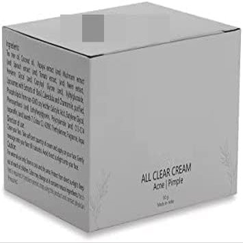 AM All Clear Cream, 50gm, for Acne, pimples, Acne Scars, Open pores, Anti Acne and Blemishes - for Men and Women
