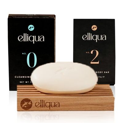 Elliqua Unwind Bundle  Cleansing Body Bar No.0 Unscented + No.2 Coconut & Vanilla  Made in USA  Vegan, Plastic-Free, Natural, Eco-Friendly, Long-Lasting, Cruelty-Free  No Parabens or Sulfates