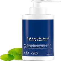 AM 5% Lactic Acid Body Lotion for Women | with 5% Lactic Acid, Aloe Vera Extract & CICA Extract | Improves Skin Texture & Reduces Appearance of Strawberry Legs | 200 ml