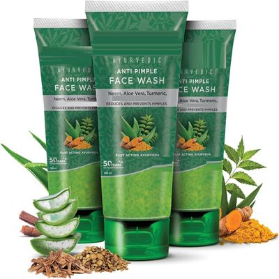 AM Ayurvedic Anti Pimple Face Wash, 100ml (Pack of 3)