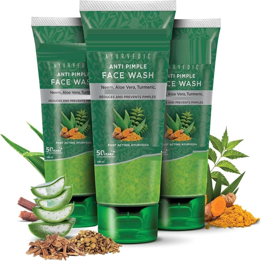 AM Ayurvedic Anti Pimple Face Wash, 100ml (Pack of 3)