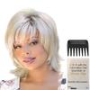 Bundle - 3 Items: Storm Wig by Noriko, Christy's Wigs Q & A Booklet & Wide Tooth Comb - Color: Frosti Blond view 3