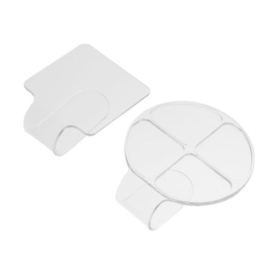 Angoily 2pcs Handheld Acrylic Makeup Mixing Trays for Nail Art and Salon Use Versatile Cosmetic Mixing Trays for Professionals and Home Users