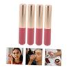 AUTSUPPL 4pcs Portable Lip Brush Concealer Lipstick Gloss Balm Applicators Silicone Makeup Tools for Women view 2