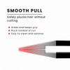 Eyebrow Tweezers Women Facial Hair, Stainless Steel Facial Hair Removal Precision Tweezer for Men & Women in Black, Slanted Tip Eyebrow Plucker for Easy Plucking, Professional Tweezers by AURAY (2) view 2