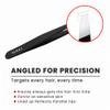 Eyebrow Tweezers Women Facial Hair, Stainless Steel Facial Hair Removal Precision Tweezer for Men & Women in Black, Slanted Tip Eyebrow Plucker for Easy Plucking, Professional Tweezers by AURAY (2) view 4