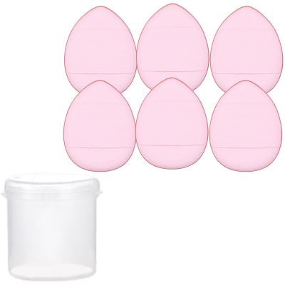 6/10x Finger Powder Puff With Finger Holder Strap Fingertip Makeup Sponge Pad For Cream Concealer Eyeshadow Makeup Tool