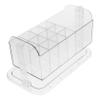 AUTSUPPL Cute Makeup Brush Storage Box Rotatable Makeup Organizer White Cosmetic Organizer Large Capacity Lid view 1
