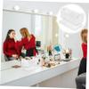 AUTSUPPL Cute Makeup Brush Storage Box Rotatable Makeup Organizer White Cosmetic Organizer Large Capacity Lid view 3