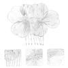 Healvian Essential Flower Hair Comb Wedding Hair Accessories for Women Match Occasion view 3