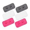 IWOWHERO 6pcs Eyelash Extension Forehead Pads Soft Comfortable Grafting Support for Lash Extension Easy to Clean Beauty Accessories in White and Gray view 1