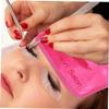 IWOWHERO 6pcs Eyelash Extension Forehead Pads Soft Comfortable Grafting Support for Lash Extension Easy to Clean Beauty Accessories in White and Gray view 2