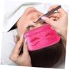 IWOWHERO 6pcs Eyelash Extension Forehead Pads Soft Comfortable Grafting Support for Lash Extension Easy to Clean Beauty Accessories in White and Gray view 4