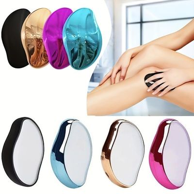 Magic Crystal Hair Eraser Painless Exfoliating Hair Removal Tool for Men & Women, Reusable Crystal Hair Remover for Legs, Arms, and Body (Multicolor)