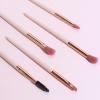 DUYHBAWRS Makeup Brush Set 5 Pieces of Eye Shadow Brush Eyelash curl Eye Brush Full Set of Makeup Tools view 3