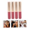 BAZEITFLOW 4pcs Silicone Lip Brush Lipstick Applicator Lip Gloss Applicators Women Makeup Tools Compact Travel view 3