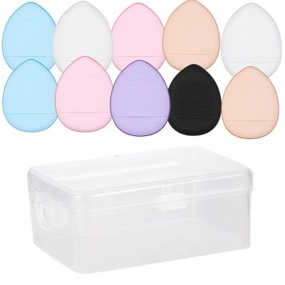 6/10x Finger Powder Puff With Finger Holder Strap Fingertip Makeup Sponge Pad For Cream Concealer Eyeshadow Makeup Tool