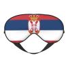 Flag of Serbia Print Eye Mask,Silk-Like Sleep Mask,Night Sleeping Mask for Men Women,for Sleep Relaxation view 1