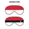 Flag of Monaco Print Eye Mask,Silk-Like Sleep Mask,Night Sleeping Mask for Men Women,for Sleep Relaxation view 2