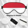 Flag of Monaco Print Eye Mask,Silk-Like Sleep Mask,Night Sleeping Mask for Men Women,for Sleep Relaxation view 4