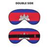 Cambodia Flag Print Eye Mask,Silk-Like Sleep Mask,Night Sleeping Mask for Men Women,for Sleep Relaxation view 2