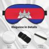 Cambodia Flag Print Eye Mask,Silk-Like Sleep Mask,Night Sleeping Mask for Men Women,for Sleep Relaxation view 4