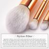 10pcs Makeup Brushes Set White Gold Cosmetic Brush Powder Foundation Blush Eyeshadow Eyebrow Fan Beauty Tools view 3
