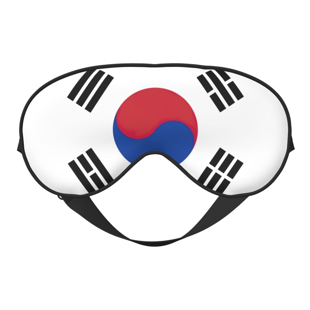 Flag of Republic of Korea Print Eye Mask,Silk-Like Sleep Mask,Night Sleeping Mask for Men Women,for Sleep Relaxation