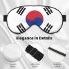 Flag of Republic of Korea Print Eye Mask,Silk-Like Sleep Mask,Night Sleeping Mask for Men Women,for Sleep Relaxation view 4