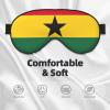 Flag of Ghana Print Eye Mask,Silk-Like Sleep Mask,Night Sleeping Mask for Men Women,for Sleep Relaxation view 3
