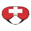 Swiss Flag Print Eye Mask,Silk-Like Sleep Mask,Night Sleeping Mask for Men Women,for Sleep Relaxation view 1