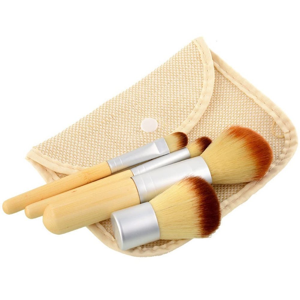 4pcs Brushes Set Beauty Tools Blush Powder Eyeshadow Foundation Kit