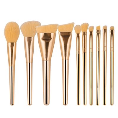 11pcs Golden Mango Collection Makeup Brush Set Brushes Makeup Brushes Complete Set