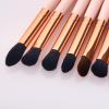 11 x makeup brush eye set eye shadow eyebrow brush wood handle powder gold makeup tool view 3