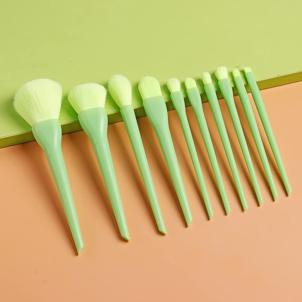 10pcs Makeup Brushes Set Powder Foundation Eyeshadow Blushes Blending Brush Beauty Make Up Cosmetic Kits Tool