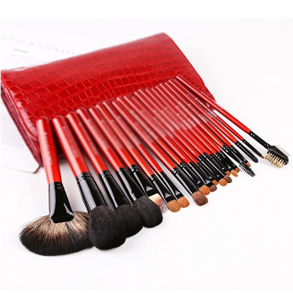 21 Full Set Of Cosmetic Brush with Wooden Handle, Cosmetic Tool, Cosmetic Brush